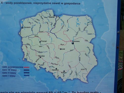 mapa čistoty polský řek
