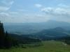Výhled na Chočské vrchy, vpravo Velký Choč.
